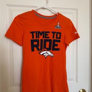 Nike Orange 'Time to Ride' Graphic Tee
